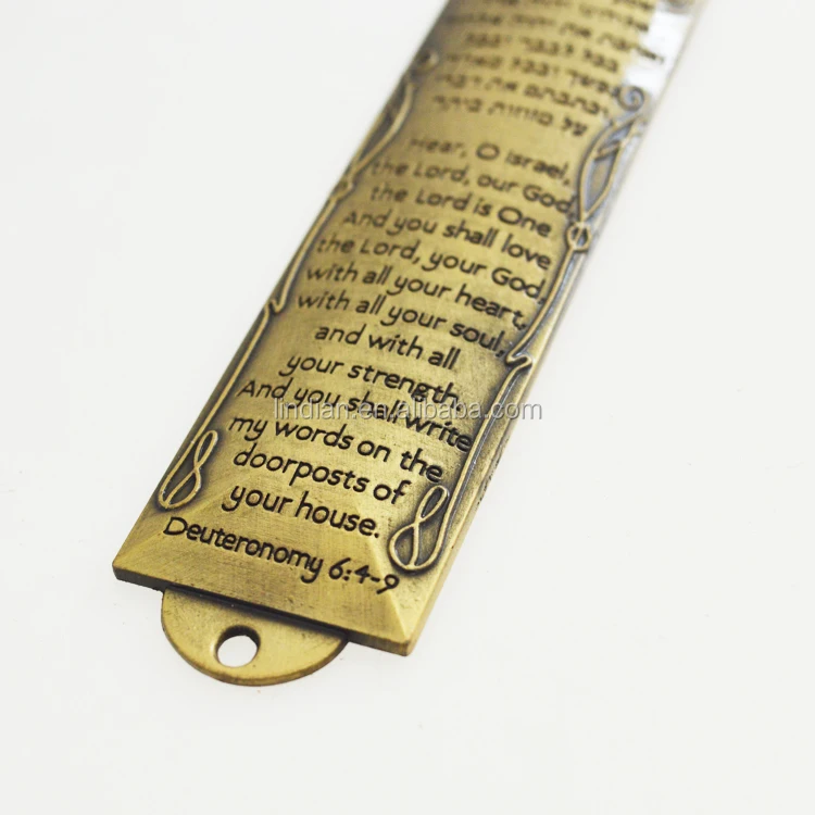 Wholesale Metal Mezuzah Israel Souvenir Hebrew Mezuza Holy Land Gift Buy Jewish Mezuzah