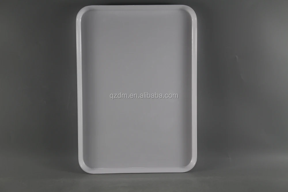 12 Inch Blank White Melamine Rectangle Tray