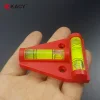Fast Delivery Many Color Choose Pmma Plastic Triangular Mini Spirit Level with Horizontal&Vertical Bubble for camping