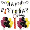 Umiss, Amazon hot sales, Harry Potter Themed Party Decorations, tie eyeless frame glasses, Happy Birthday Banner Supplies