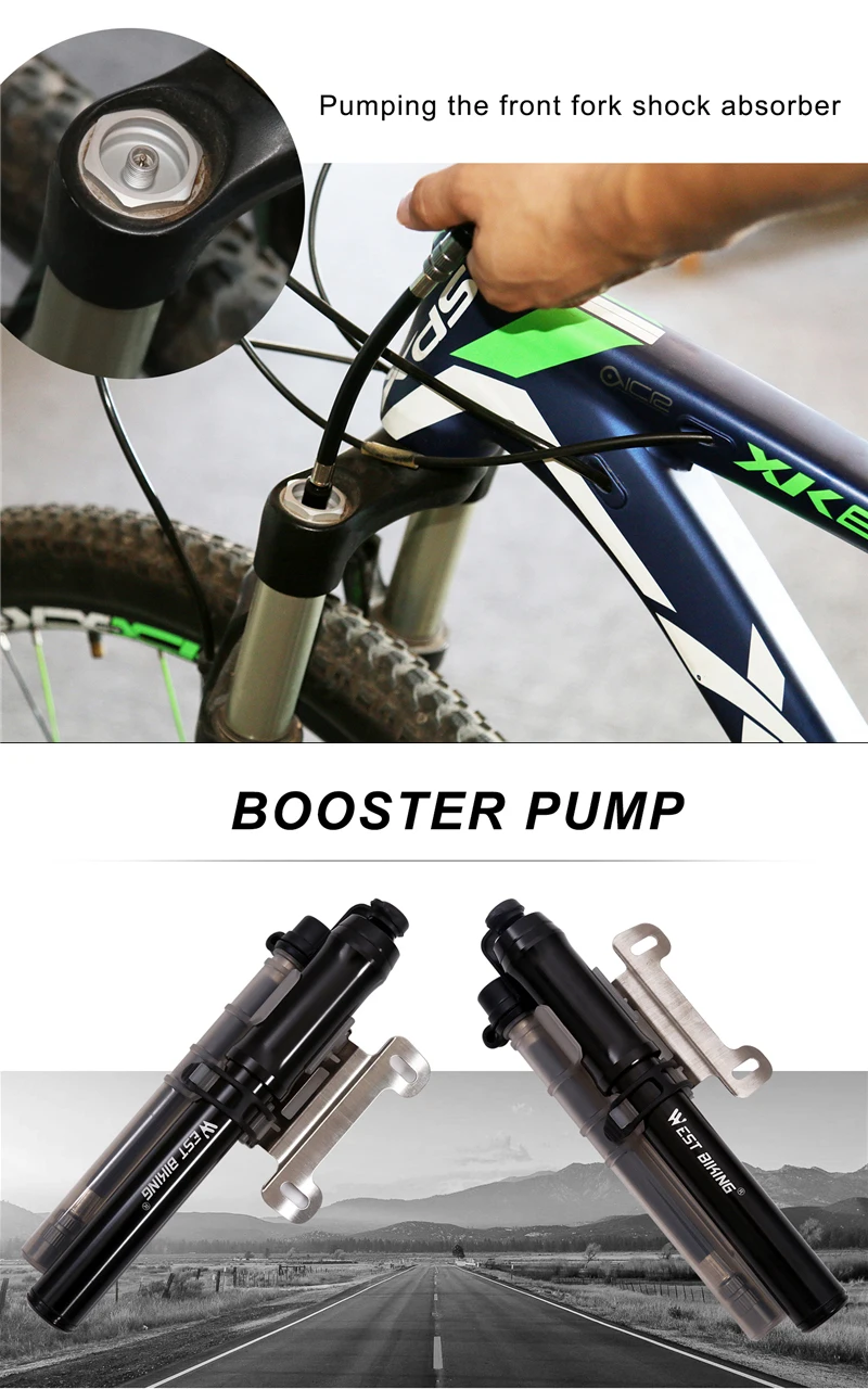 west biking mini pump 100 psi