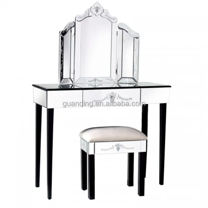 Venetian Mirrored Dressing Table Console Furniture Wholesale ... Venetian Mirrored Dressing Table Console Furniture Wholesale ...