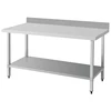 Central Kitchen Stainless Steel Work Bench With Bottom Shelf