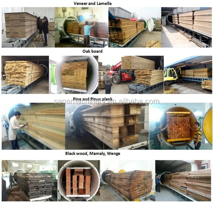 13CBM High Frequency Heating Lumber Kiln For Drying Wood HFVD120-SA