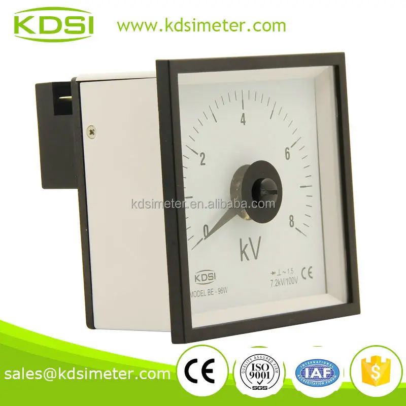 High Precision Be96w Ac Analog Voltmeter Meter With Rectifier 8kv 7