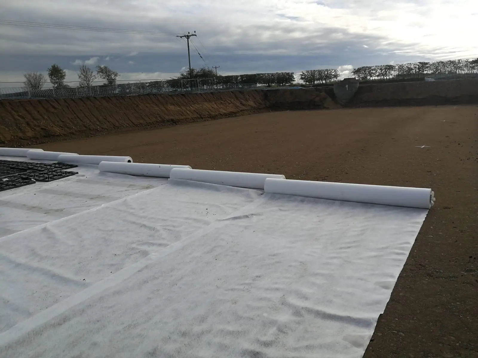 polyester geotextile nonwoven road construction fabric materials