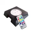 Warm Multicolour 3d Engraved Crystal Cube Led Light Base