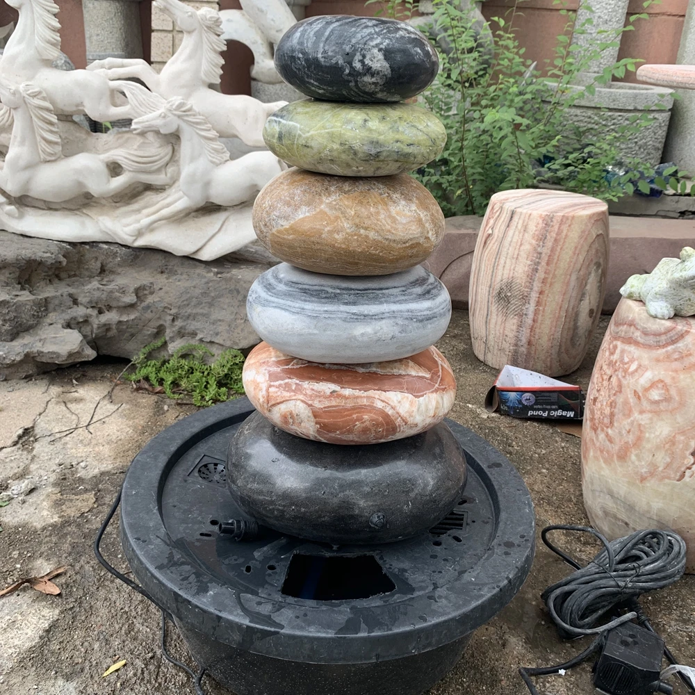 pebble stone fountain - .jpg