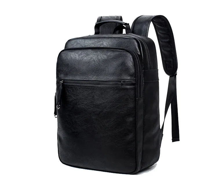 2018 Stylish Travel Black Pu Leather Laptop Backpack,Fashion School ...