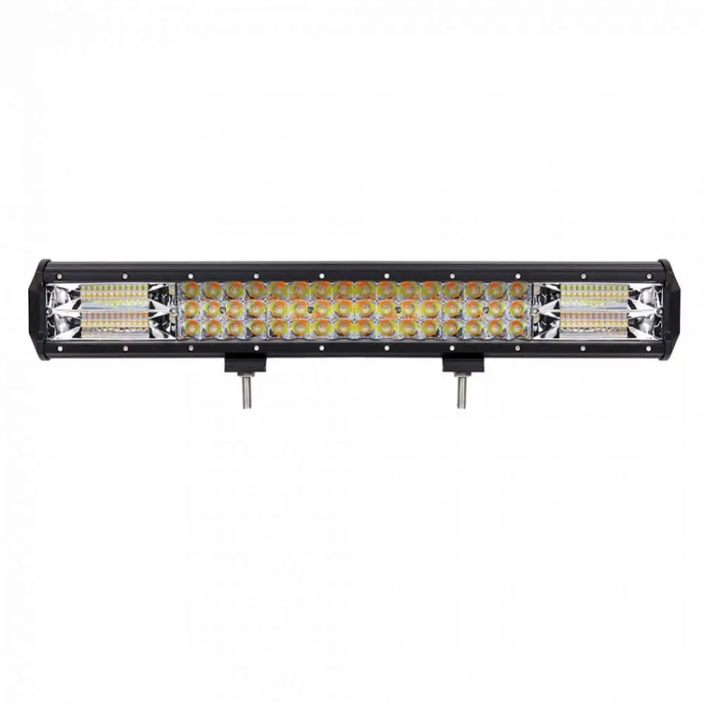 Tri-Row Dual Color 20 Inch 288W Amber Led Strobe Light Bar With 5 Lighting Model