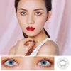 2018 hot sell CE approved cheap art colored contact lenses 1$ eye cat crazy