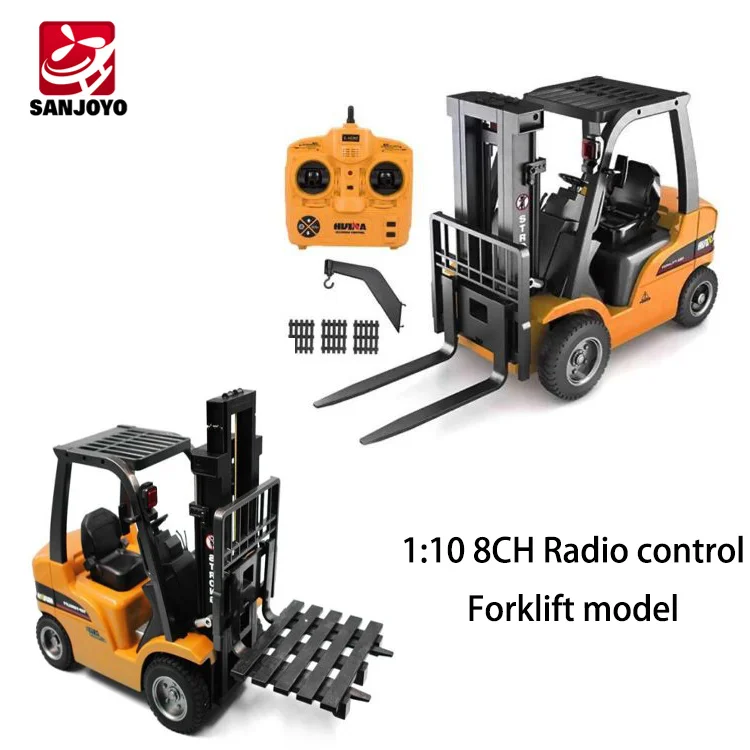 HuiNa Toys 1577 1:10 8CH Radio control forklift model die-cast metal rc truck