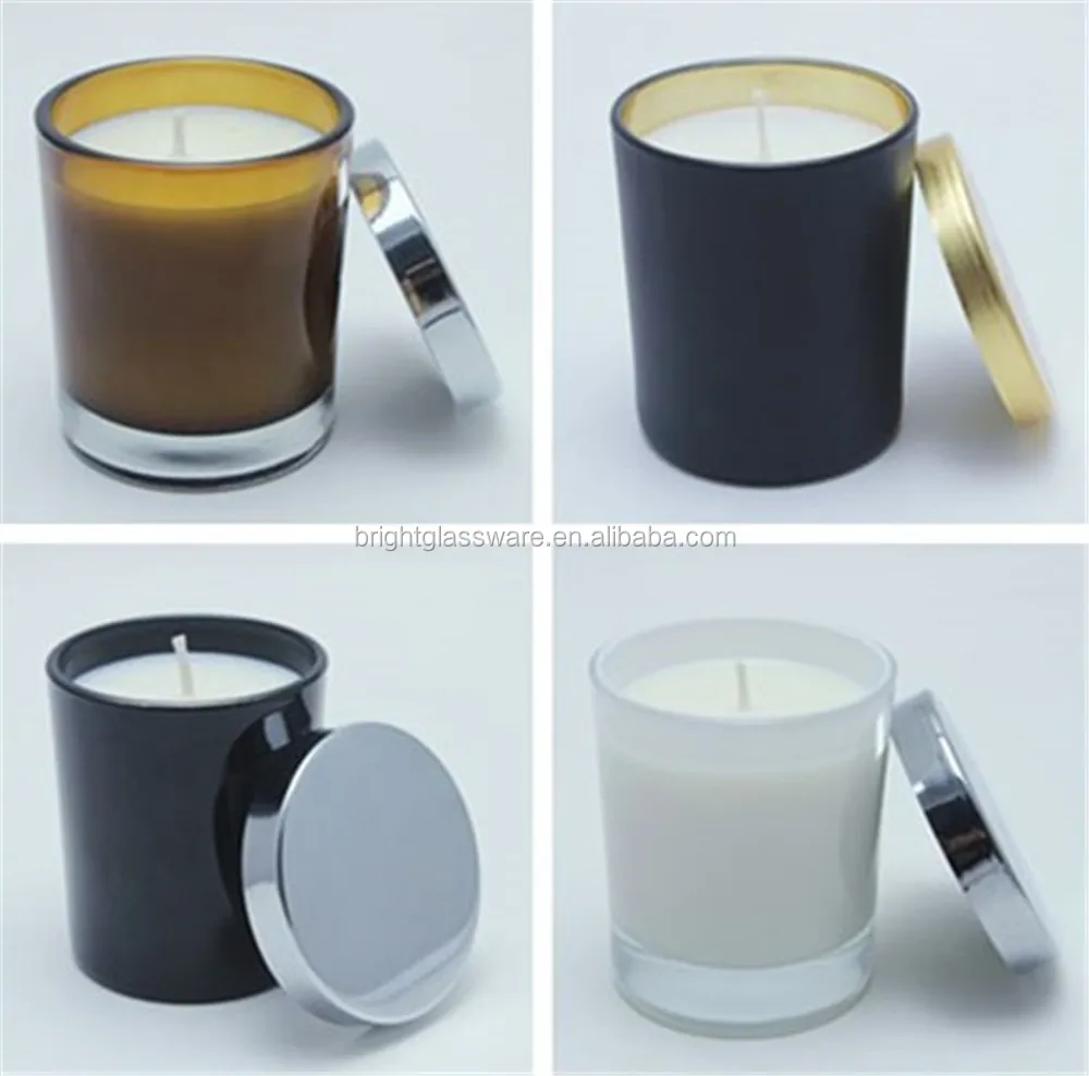 Ecoya 15oz And 12oz Glass House Ware Jar,Candle Holder 15oz Jar With