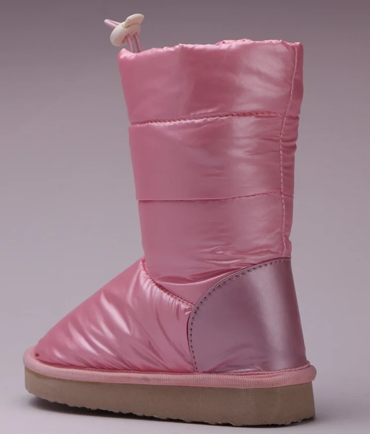 Hc554r New Design Waterproof Upper Faux Fur Lining Eva Sole Pink