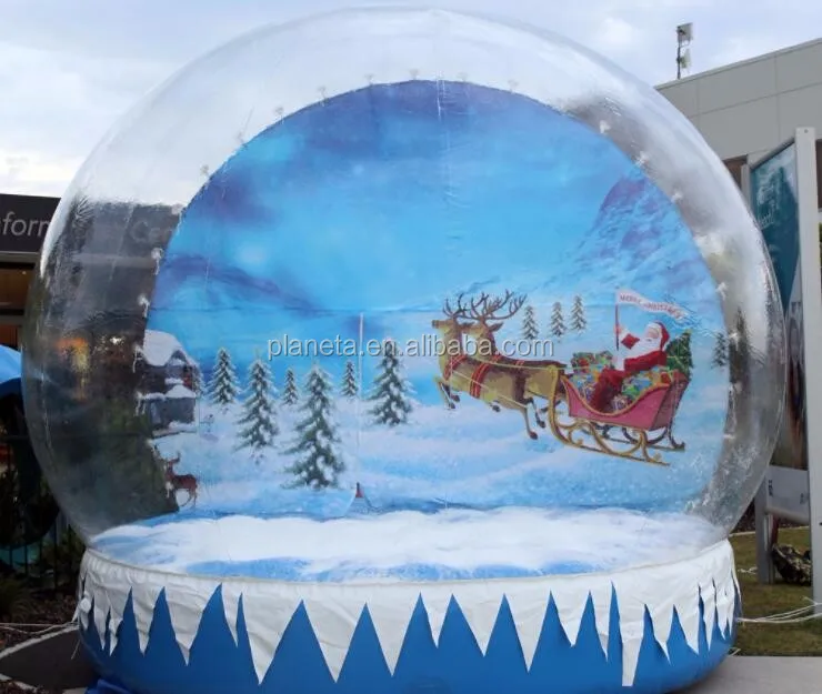 3 Meter Inflatable Snow Globe Photo Tent,Christmas Snow Globe Bubble