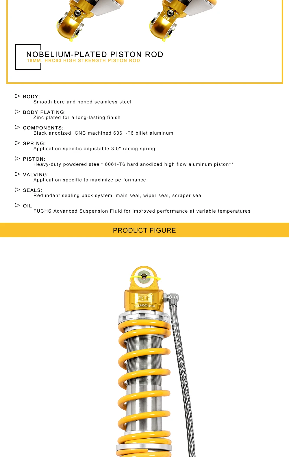 Str Adjustable 4x4 Lift Kit Shock Absorber Coil Over Air Shock For