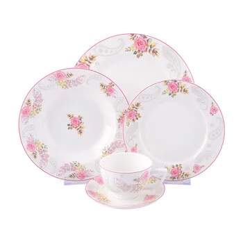 pink crockery dinner sets