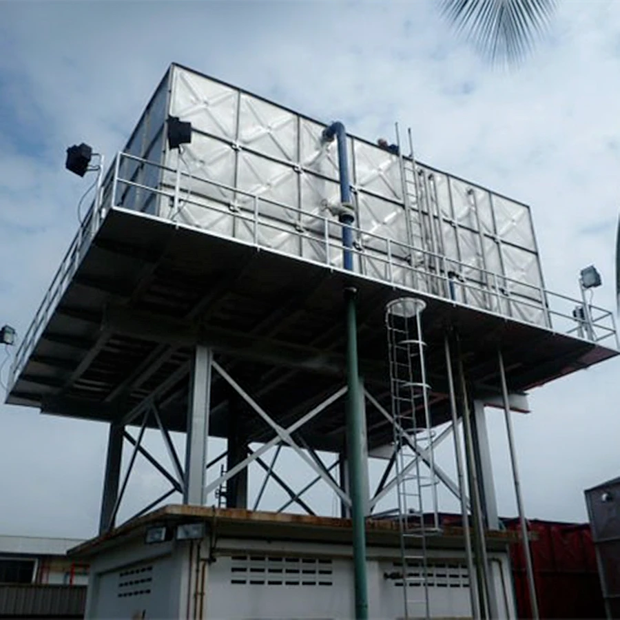 overhead-water-storage-tanks-hdg-hot-dip-galvanized-steel-rain-water