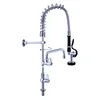 Commercial 2 Way Flexible Chrome Kitchen Prerinse Tapware Deck Mount Pre Rinse Unit Tap