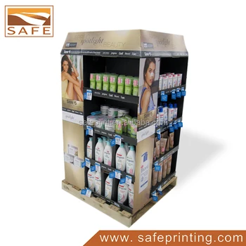 Retail Hair Salon Shampoo Product Corrugated Shelf Stand Pallet Magnificent Salon Retail Display Stands Retail Hair Salon Shampoo Product Corrugated Shelf Stand Pallet Magnificent Salon Retail Display Stands