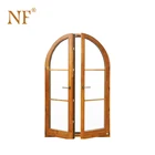 Arched entry oval tempered glass door
