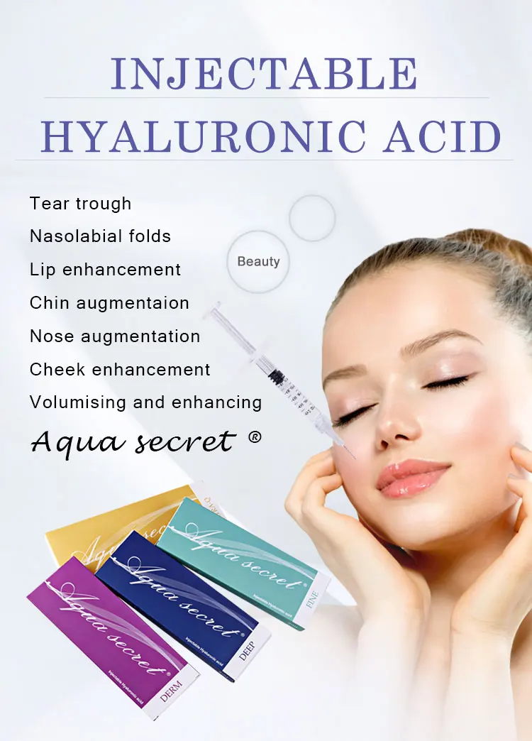 High Quality Effective Aqua Secret Hyaluronic Acid Korea Dermal Filler ...