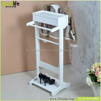 Stock Furniture Dresser Wooden Dressing Valet Stand For Coats