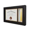 Hot selling 8.5x11 College University Graduation Theme Certificate Wooden Shadow Box diploma Frame