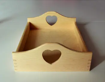 Small Breakfast Tray Wooden Serving With Heart Handles Small Breakfast Tray Wooden Serving With Heart Handles