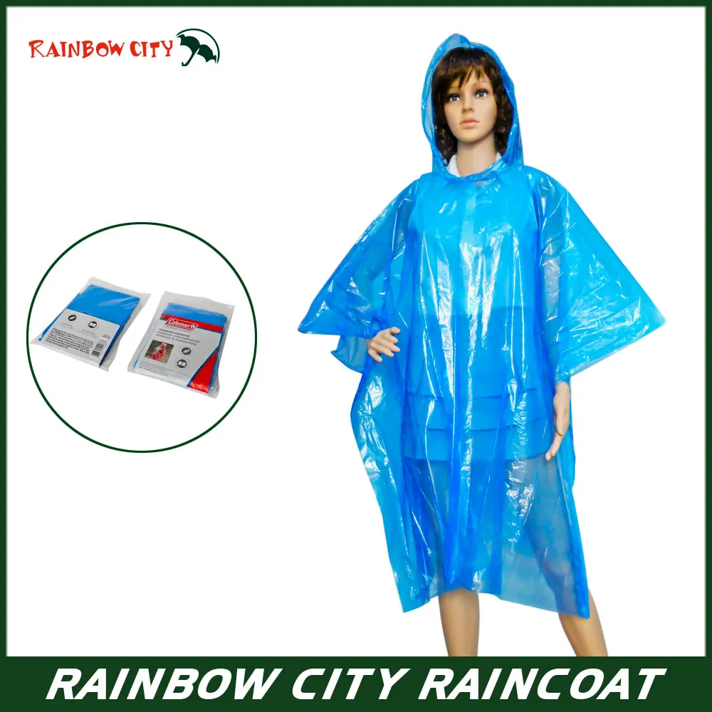 Colorful Ldpe Disposable Raincoat Spot Supplies Poncho - Buy Raincoat ...