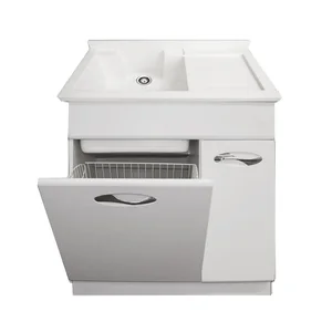 Laundry Sink Cabinet Whole Suppliers Alibaba Qierao Kickboard Series Modern Laundry Sink Cabinet Combo Pvc Gbl Ld02