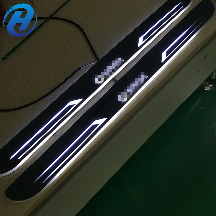 2019 Hot Sale Acrylic Slim Car Accessories Custom Acrylic Led Door Sill