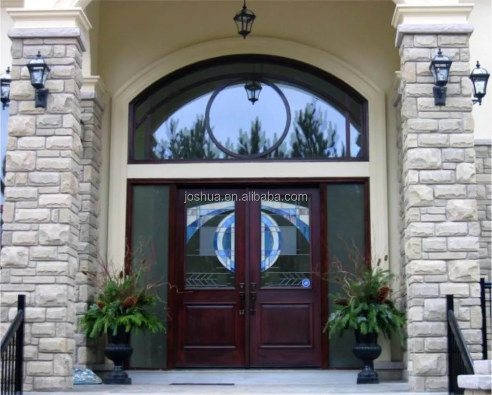 Exterior Arched French Door With Sidelites And Arched Top Transoms Buy French Door Arched French Doors Exterior Arched French Door Product On