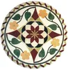 Medallion pattern inlay for floor and Round Flower Marble Stone Waterjet cutting machine