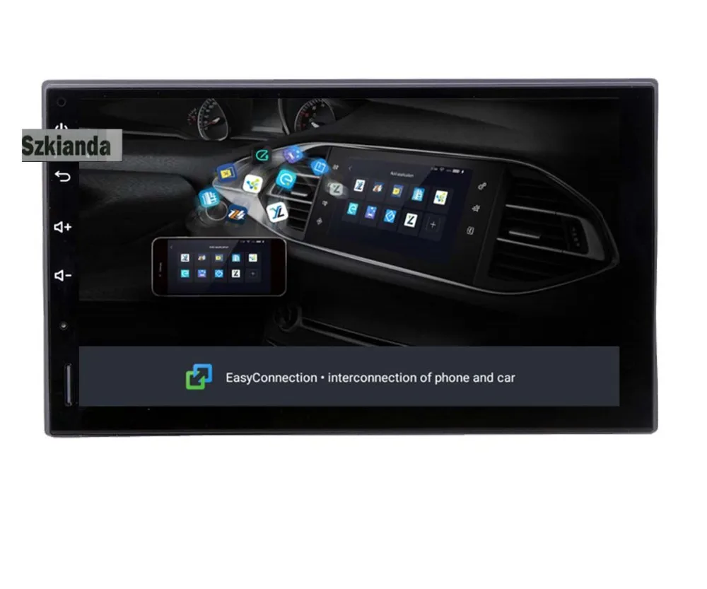 Excellent Android 8.1 Car Radio 7 inch 2din DVD 1024x600 GPS Navigation Bluetooth USB 2 din Universal For Nissan VW Toyota Peugeot Player 2