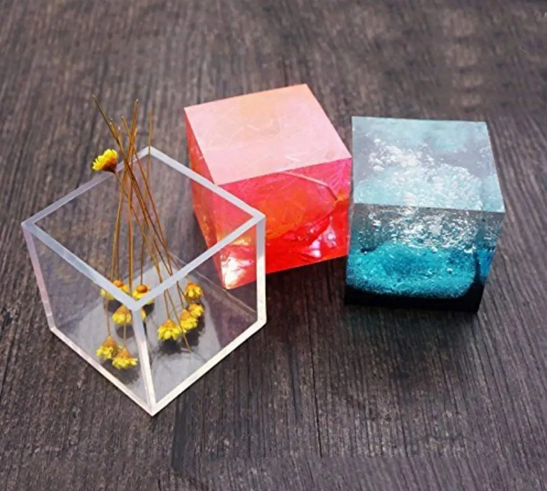 Polymer Clay Resin Jewelry Molds for DIY Jewelry Craft Making Crafting Resin Epoxy Yalulu 5Pcs Pyramid Jewelry Casting Silicone Molds
