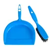 Greenwell Durable Non-Scratch Angled Bristles Mini Clean Team Brush and Dustpan Set