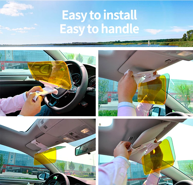 Wholesale Adjustable Day And Night Antiglare Plastic Car Sun Visor