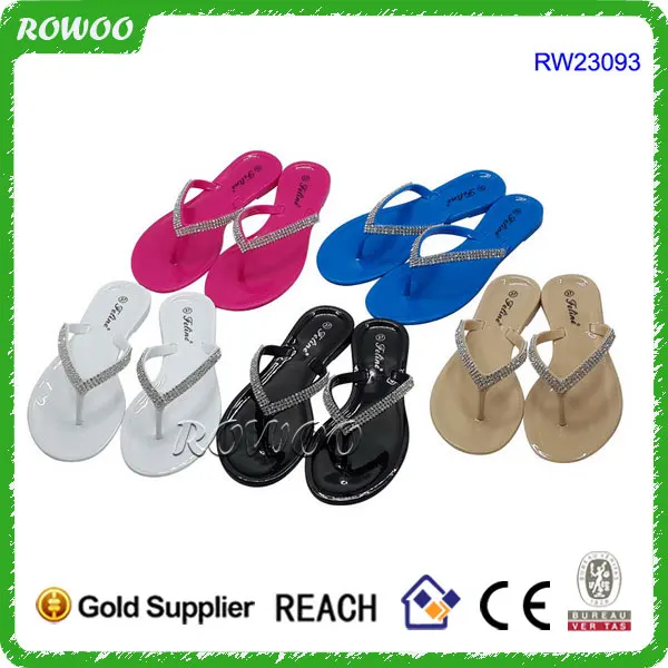 clear plastic flip flops