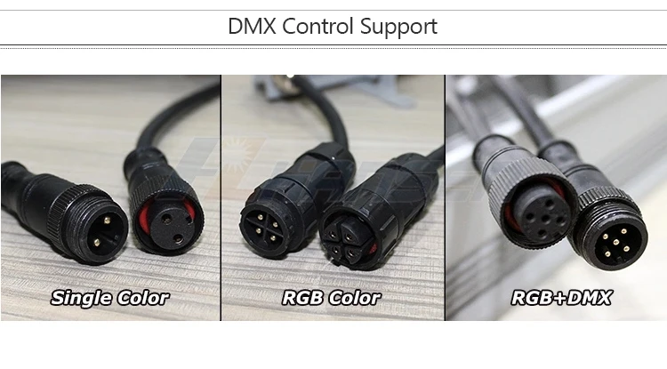 Waterproof outdoor ip65 led linear light 3d dmx rgb 0.5A / 24VDC 6W 10W 12W led digital desire tube
