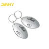 Custom Enagraved Oval Shape Metal American Football Keychain