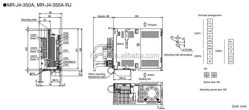 Mitsubishi J4 Series Servo Amplifier 3.5kw Mr-j4-350a - Buy Mr-j4-350a
