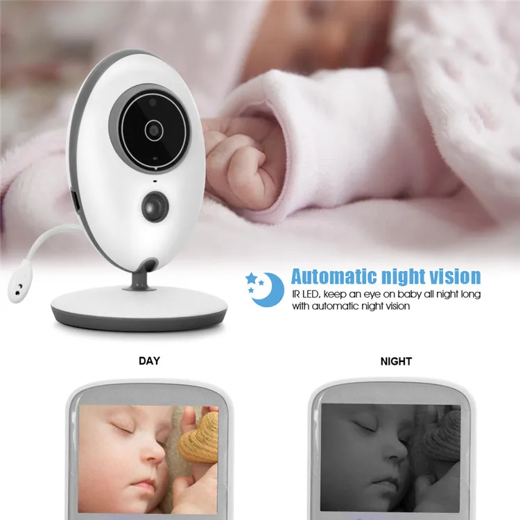 Small VB605 Radio Wireless LCD Audio Video Baby Monitor