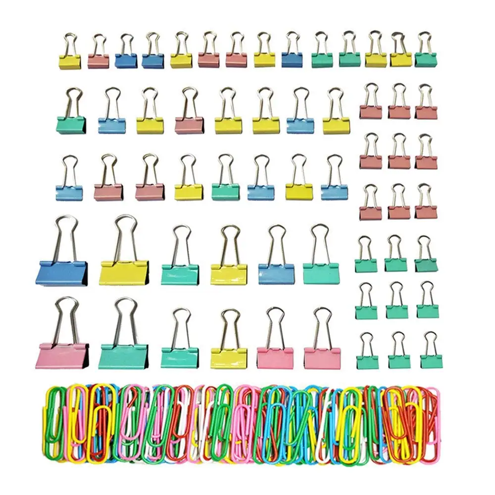 mini colored binder clips