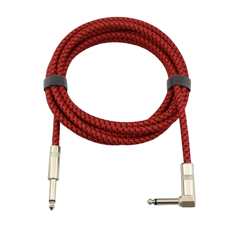 Dc6.35mm Angle Standard Guitar Cable Male To Male 1/4 Best Cable For