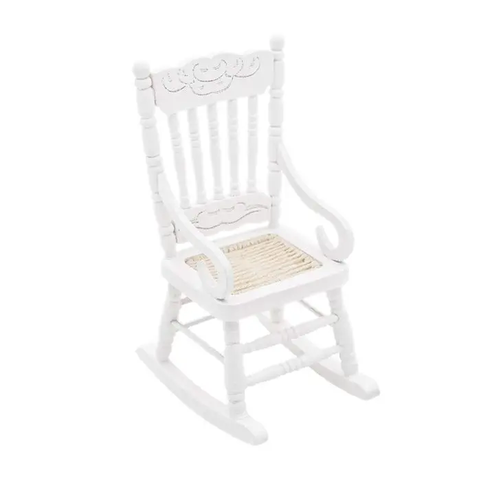 wooden childs rocking chair