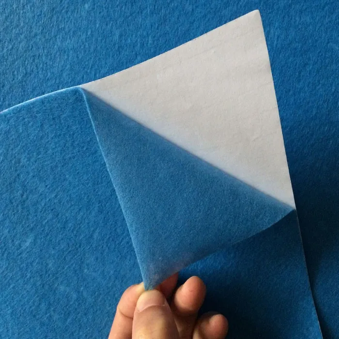 Self Adhesive Pet Non Woven Felt Laminate Felt Underlay For Decoration