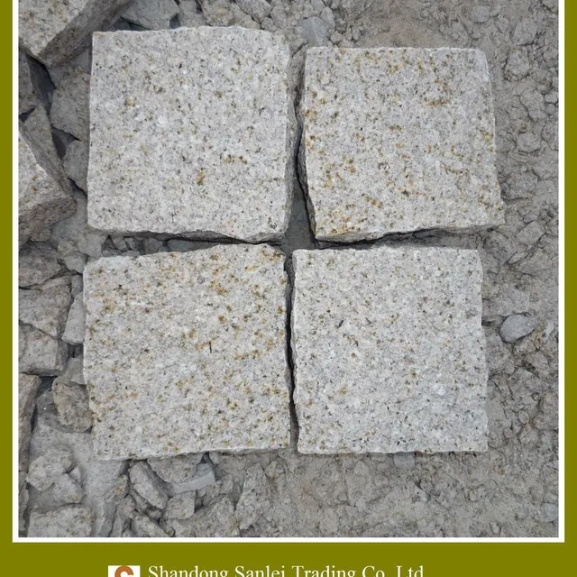 yellow granite cobble