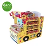Car Shape Four Tiers Cardboard Advertising Pallet Display Stands For Toys
