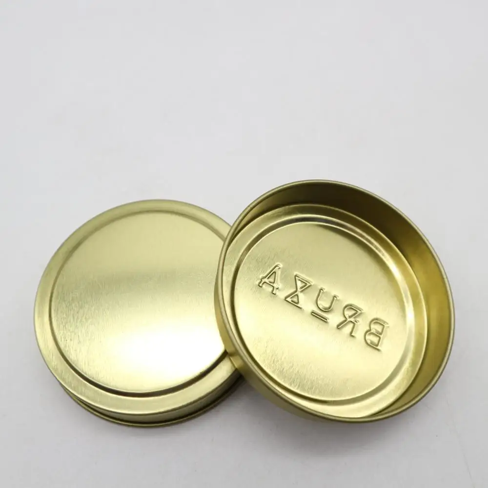 Factory Price Small Round Aluminum Decorative Colored Candle Tins Empty